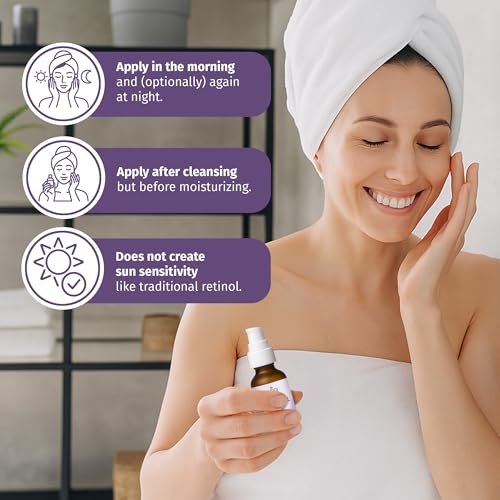 Reviva Labs Bakuchiol Serum ? Natural Retinol Alternative Serum for Face with Alfalfa & Artichoke Extract ? Hydrating Vegan Formula for Smoother, Firmer, Radiant-Looking Skin ? 1 Fl Oz