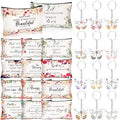 HUFAND 24Pcs Christian Gifts for Women Makeup Bags & Butterfly Keychains Set - Inspirational Religious Gift Set