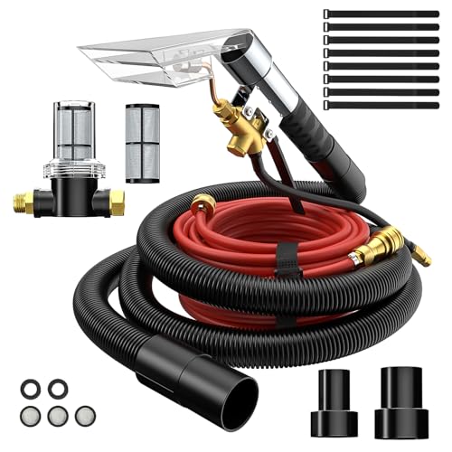 Fhyada Wet Vacuum Extractor Kit for Carpet & Auto Cleaning, 50ft Waterline