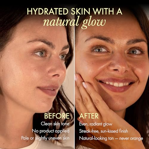 No. 9 Hydrating Moisturiser Face Cream with Gradual Tan ? Smooths, Softens, Anti-Ageing, Boosts Elastiity & Protects Against UV/Blue Light ? Lightweight, Fragrance-Free, Sensitive Skin, 30mL