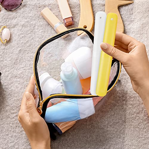 Travel Toothbrush Cases 90-Pack Assorted Colors Compact & Durable