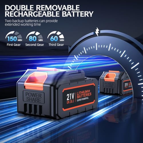 Cordless Car Vacuum Cleaner with Dual Batteries - Ink Black