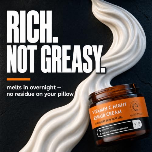 Vitamin C Night Face & Neck Cream for Mature Skin - Brightening Moisturizer