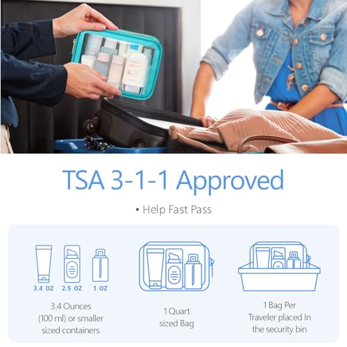 PACKISM TSA Approved Toiletry Bags, 2 Style for Bundle Sale