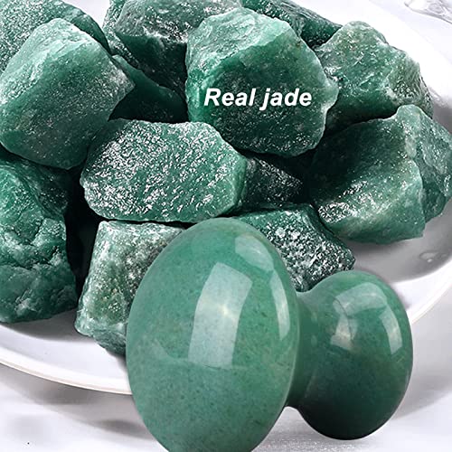 ideayard Gua sha Stone 2Pcs Jade Eye Massage Facial Tool Smooth Cute Shaped Scraping for Women SPA Lift Remove Wrinkles Skin Care Gift