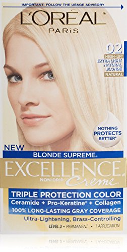 L'Oreal Paris Excellence Blonde Supreme Color Creme 02 Extra Light Natural Blonde Pack of 3