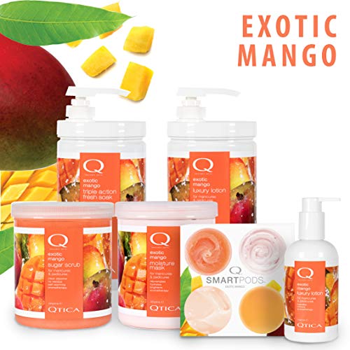 Qtica Smart Spa Mango Sugar Scrub - Exfoliating Body & Foot Care, 7oz