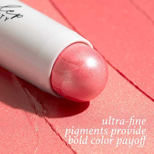 Julep Radiant Glow Duo: So Awake Snail Mucin Complexion Booster Moisturizer + Face Primer & Skip The Brush Cream-to-Powder Blush Stick in Golden Guava Makeup & Skincare Set