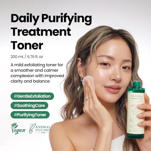 BHA Toner with Salicylic Acid & Centella Asiatica for Acne & Pore Care - Vegan Korean Skin Care - 6.76 fl oz
