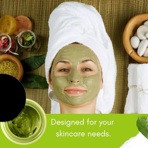 Green Tea Matcha Mud Mask 3-Pack with Volcanic Clay & Aloe Vera - Hydrating Facial Mask