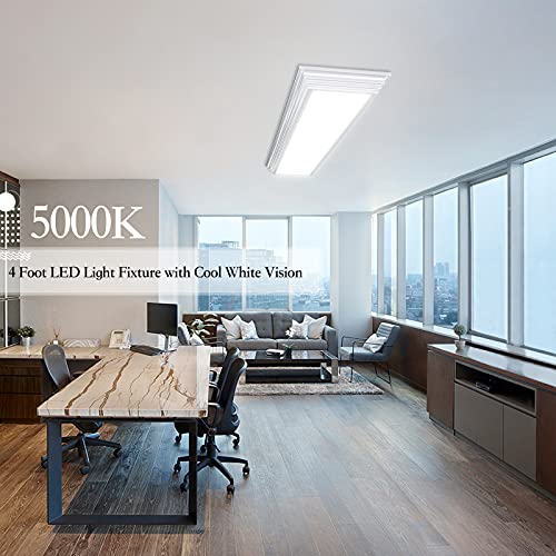 FAITHSAIL 4FT Dimmable LED Wraparound Light 3 Color Temp 50W 5500LM, 1 Pack