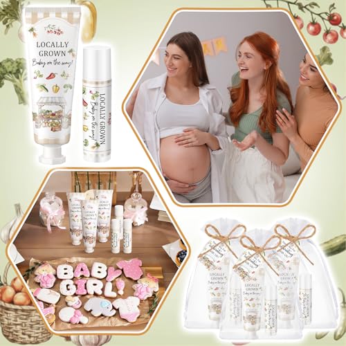 Locally Grown Baby Shower Hand Cream & Lip Balm Gift Set - 24 Count (Locally Grown) by Lounsweer