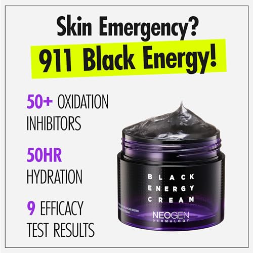 Black Energy Cream - Revitalizing & Nourishing Gel Moisturizer & Sleep Mask 2.7oz