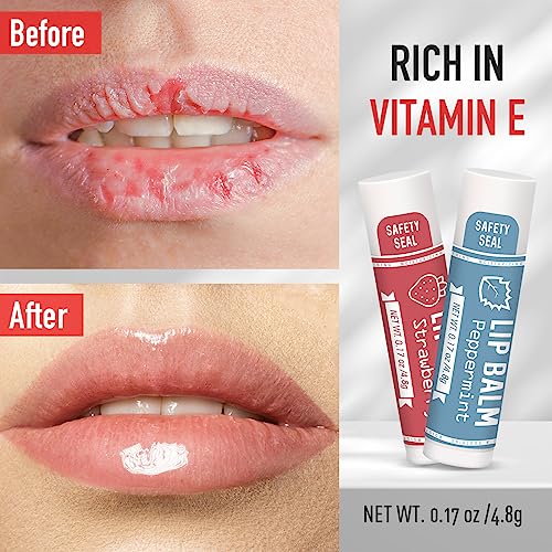 120 Pack Natural Lip Balm Set - Moisturizing Flavored Lip Care with 10 Varieties C-120