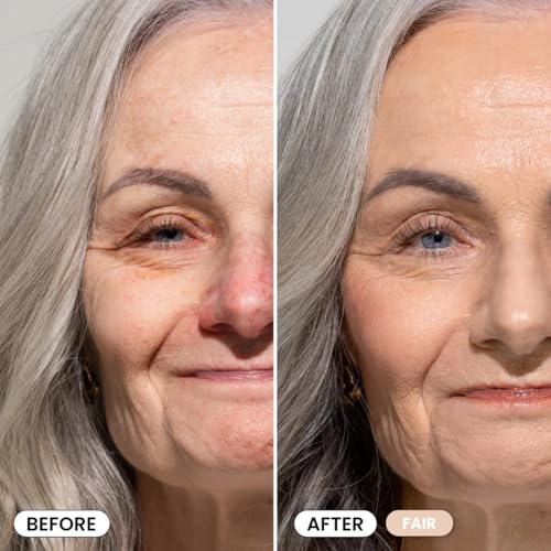 Prime Prometics PrimeSkin CC+ Cream for Mature Women ? Lightweight Liquid-to-Powder Foundation ? Blurs Pores & Covers Age Spots ? Crease-Free, Hydrating & Soft-Matte Finish for Sensitive Skin (Fair)