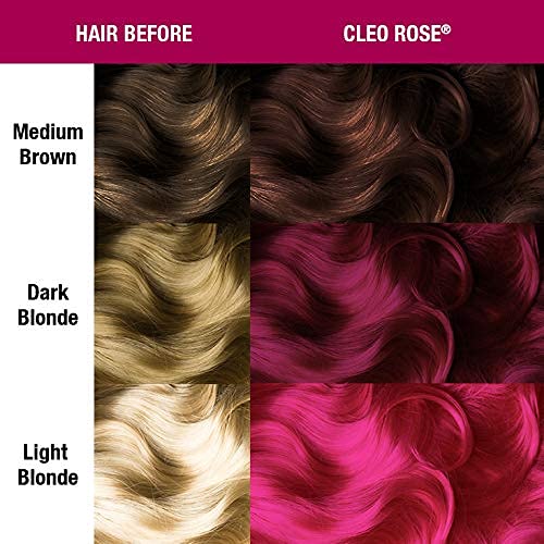 Semi Permanent Hair Dye - Bright Magenta Pink, Long-Lasting, Vegan, Cruelty-Free - 2 Pack