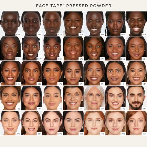 tarte face tape pressed powder ? Medium-Coverage Waterproof Powder with Hyaluronic Acid, Snow Mushroom & Peptides to Smooth & Set Makeup, Lightweight, Vegan & Cruelty Free