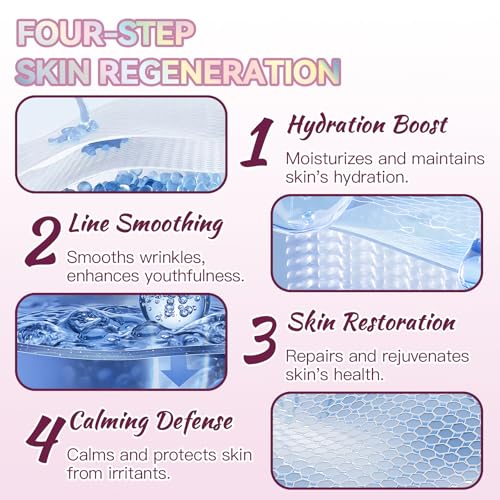Facial Wrinkle Patches, 256 Pcs Overnight Silicone Forehead Wrinkle Patches, Anti-Aging Face Patches Remover to Fine Lines, Mouth, Frown Lines, Eyes, Smile Lines, Simple to Use And Highly Adhesive
