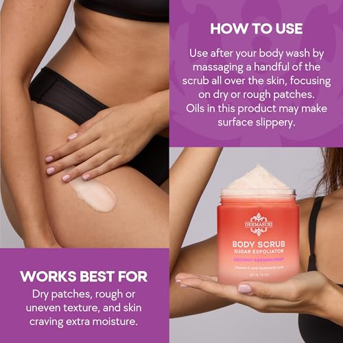 Gentle Exfoliating Sugar Body Scrub with Hyaluronic Acid & Shea Butter - 227g