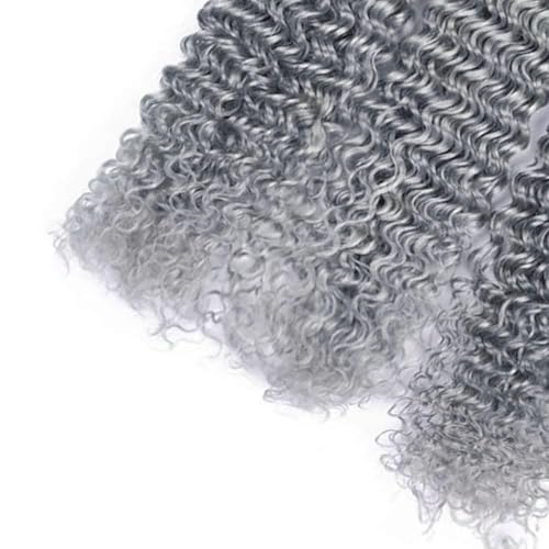 Grey Deep Wave Human Hair Bundle 26 Inch Brazilian Virgin Hair for Sew-In & Wigs - Sliver Grey Variation 26 / #Sliver Grey-D