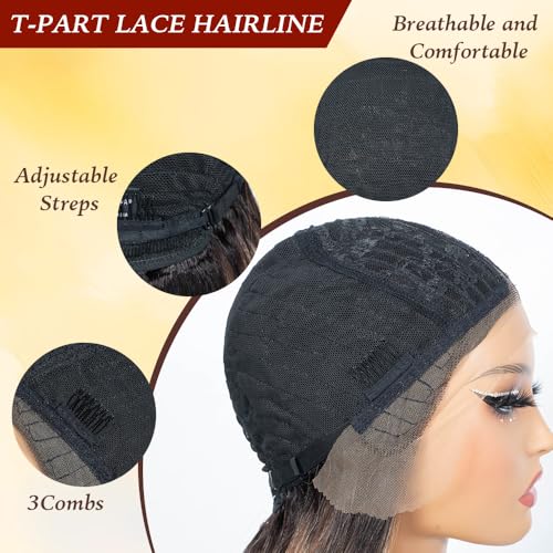 Long Wavy Lace Front Wig for Women - 30 Inch Natural Hairline Blonde Synthetic Hair
