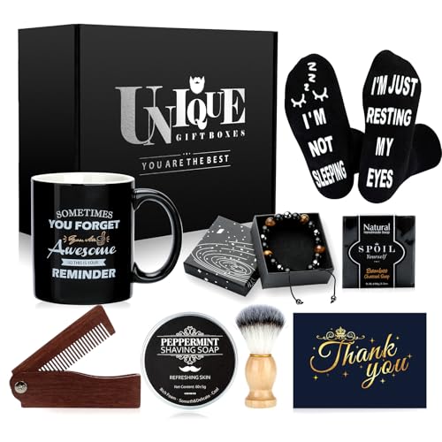 Sovyime Birthday Gifts for Men Who Have Everything, Luxury Gift Set for Men Birthday Gifts Ideas, Funny Men's Gift Baskets for Mens Him, Boyfriend Husband Anniversary Fathers Day Giftss for Dad Daddy