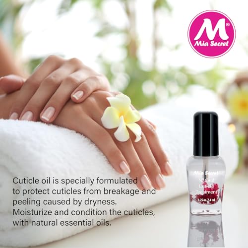 Mia Secret Cuticle Oil Treatment MADE IN USA (Rose, 1/4 oz.)