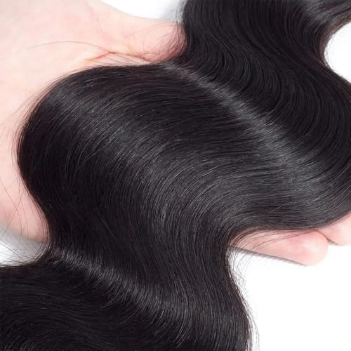 Brazilian Human Hair Bundles 14 Inch Body Wave Natural Black 3 Pack 150g
