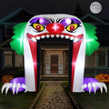 10 FT Halloween Inflatable Clown Archway - Green Outdoor Decorations