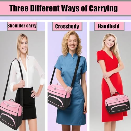 Large Capacity Hairdresser Bag with Handle and Shoulder Strap for Salon Tools