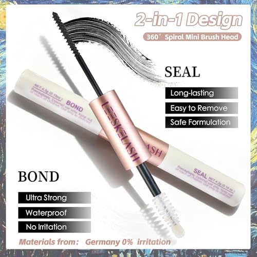 Lash Clusters Kit Individual Eyelash Extension Lashes Wispy Waterproof DIY Cat Eye, with Lash Bond Seal Tweezers 30D&40D 280PCS 9-16mm