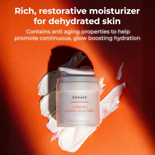 Vitamin C & E Face Moisturizer for Dry Skin - 50ml Hydrating & Brightening Cream