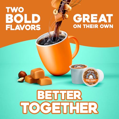 The Original Donut Shop Nutty + Caramel Coffee Pods 24-Count Pack of 4 for Keurig