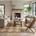 nuLOOM Sabina Brown Trellis Indoor/Outdoor Area Rug, 4' x 6' - Water & Fade Resistant