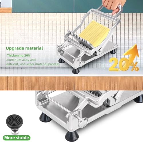 Commercial Cheese Slicer with Wire - 0.39" & 0.78" Thick Cuts, Aluminum Alloy