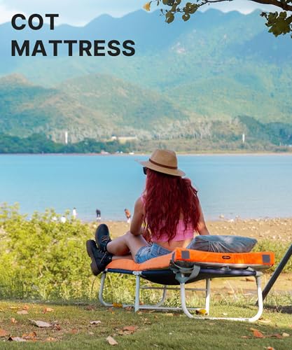 Honey Orange Gaialoop Memory Foam Camping Mattress 3 Inch Single 75x30x3"