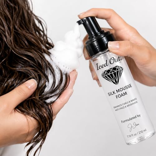 Volumizing Curl & Frizz Control Hair Mousse for Men & Women – Long-Lasting Hold, Shine, 7.10 fl oz