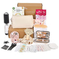 Beige Bridal Emergency Kit for Wedding Day - 30+ Essentials Travel & Makeup Bag