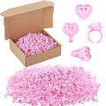 1000 Pcs Heart-Shaped Eyelash Extension Glue Rings - Disposable Makeup Tool