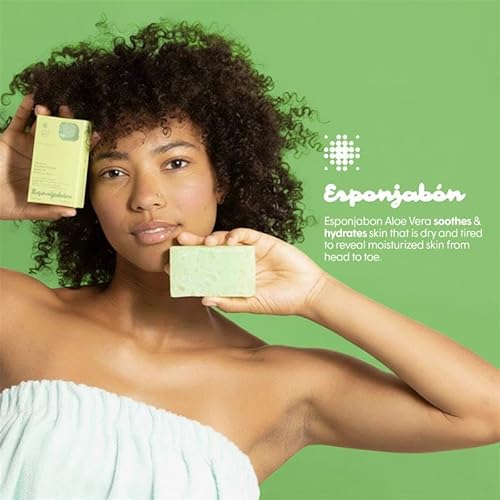 T.Taio Esponjabon Soap Sponge Variety Pack - Shower Scrubber - Bathroom Accessories - Mother of Pearl, Aloe Vera, Lavender, Charcoal, Cucumber-Melon, Oatmeal, Coffee, Pore-Cleansing (8 Pack)