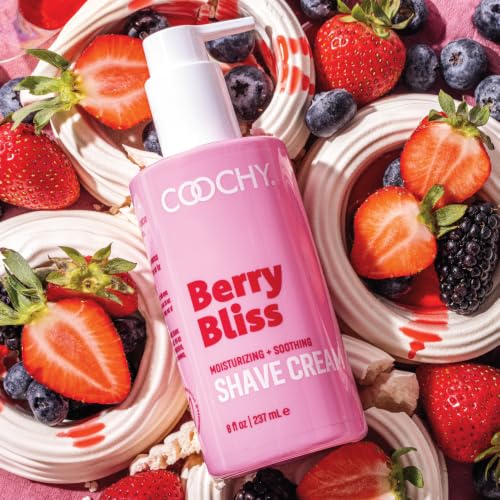 Coochy Moisturizing Shave Cream for Sensitive Skin - Berry Bliss 32oz