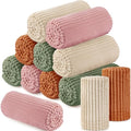 Buryeah Multicolor 12-Pack Flannel Throw Blankets for Outdoor & Indoor Use