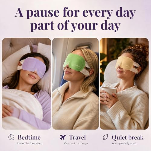 Self Heating Eye Mask Variety Pack 30 Count - Relaxing Warm Compress for Dry Eyes & Sleep