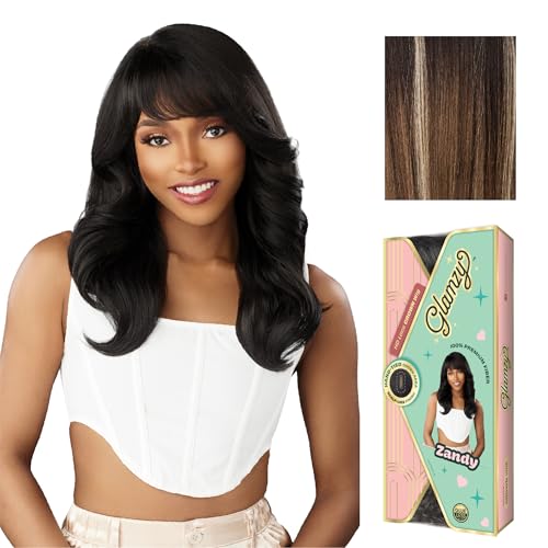 Sensationnel Glamzy Lace Crown Wig - Zandy Balayagemocha, Glueless, Heat Safe