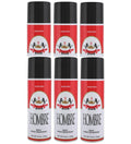 HOMBRE Red Deodorant Body Spray for Men 5.5oz Pack of 6 - Long-Lasting Freshness