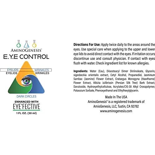 E.Y.E Control with Eye'Fective: Lid Lifting & Dark Circle Serum. New for 2021, Patented Eyelid lifting Plant Derived Formula. Watch Video