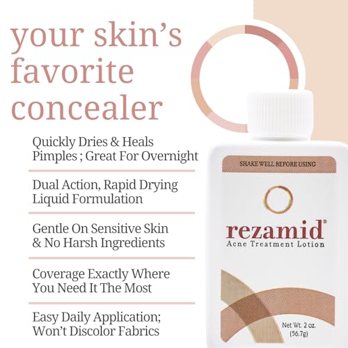 Acne Spot Treatment Lotion with Sulfur & Resorcinol, Skin Tone Matching Concealer, 2oz