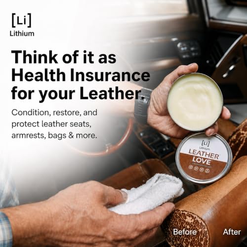 Leather Car Interior Cleaner & Conditioner - Hydrating, Restoring & Protecting - 8oz
