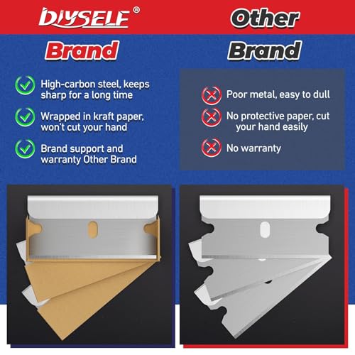 600 Pack Single Edge Razor Blades for Utility and Craft - DIYSELF