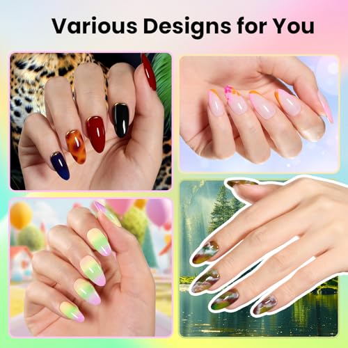 Beetles Gel Nail Polish Kit with UV Light - 80Pcs 55 Colors, Enchantment Variation